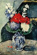 Paul Cezanne Stilleben, Delfter Vase mit Blumen Spain oil painting artist